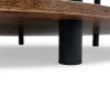 Retro-minimalist Round Coffee Table, Brown, 35.4"x35.4"x18.0"