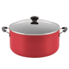 Cookstart 15pc Aluminum Nonstick Cookware Set with Prestige Tools Red